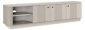 TV stolek Vesper 3D 187 cm - kašmír / černé úchytky