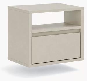 Závěsný noční stolek se zásuvkou Zolia 40 cm - kašmír