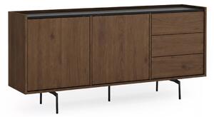 Komoda se šuplíky Zenar 170 cm - ořech elegant / černá