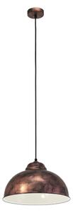 Závěsné svítidlo v bronzové barvě s kovovým stínidlem ø 37 cm TRURO 2 – EGLO