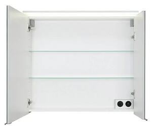 Riva Matrix Zrcadlová skříňka s LED osvětlením, 80 × 72,4 × 26 cm