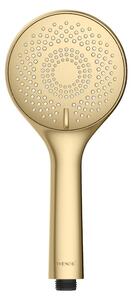 Plastová úsporná sprchová hlavice v matně zlaté barvě ø 11 cm Watersaving System – Wenko
