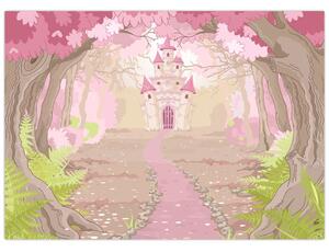 Obraz - Cesta do růžového království (70x50 cm)
