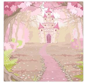 Obraz - Cesta do růžového království (30x30 cm)