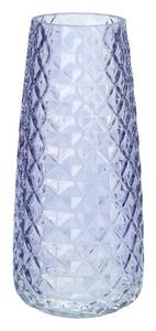Skleněná váza GEMMA DIAMOND 21cm levandule