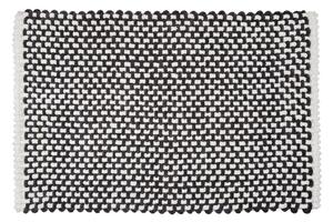 Černobílá textilní koupelnová předložka 50x80 cm Covelo – Wenko