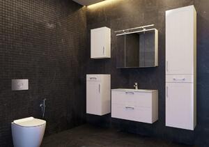 Kingsbath Ossy 84 závěsná nízká koupelnová skříňka, bílá
