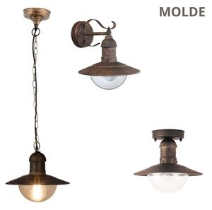 BRILAGI - Venkovní nástěnné svítidlo MOLDE 1xE27/60W/230V IP44 bronzová/patina