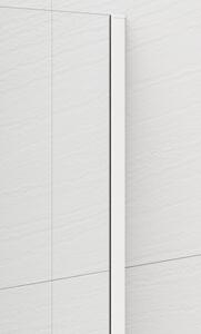 Polysan ESCA WHITE MATT jednodílná sprchová zástěna k instalaci ke stěně, kouřové sklo, 700 mm