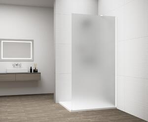 Polysan, ESCA WHITE MATT jednodílná sprchová zástěna pro instalaci ke stěně, matné sklo, 700 mm, ES1170-03