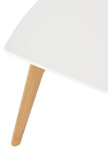 Bílý lakovaný konferenční stolek Somcasa Marco 110 x 50 cm