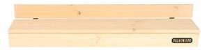 Balkonová polička BalkonBar Mini typ uchycení:: obdelníkový tvar 0 - 5,5cm x 0 - 16,5cm, materiál a barva BalkonBar: slonovinově šedá borovice