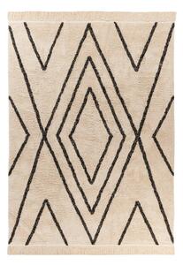 KOBEREC, 120/170 cm krémová, černá - Online Only koberce & rohožky, Online Only