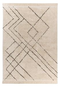 KOBEREC, 120/170 cm krémová, černá - Online Only koberce & rohožky, Online Only