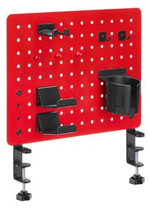 Powerton Pegboard upínací na stůl, červený, herní