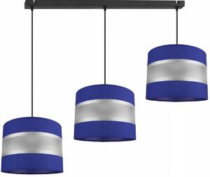 Závěsné svítidlo ELEGANCE, 3x textilní stínítko (mix 7 barev), (výběr ze 3 barev konstrukce)