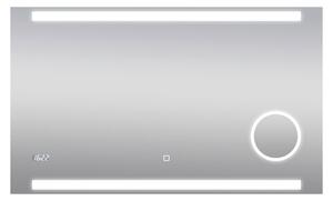 Silver Zrcadlo s LED osvětlením Rey, 100 × 60 cm