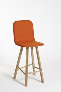 Barová židle Tria s opěradlem Provedení židle:: oranžová