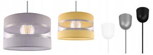 Závěsné svítidlo ELEGANCE, 1x textilní stínítko (výběr ze 3 barev), (výběr ze 3 barev konstrukce), LP