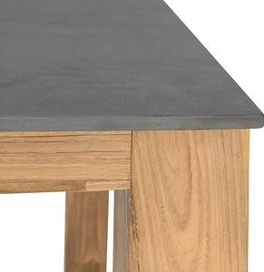 Sunfun Zoe Zahradní stůl barový, 200 × 50 × 110 cm, teakové dřevo, keramika