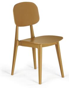 Plastová jídelní židle SIMPLY, žlutá