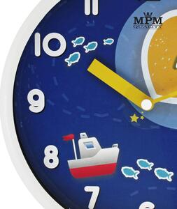 Dětské nástěnné hodiny bílé MPM E01.3091