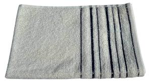 Měkoučký ručník ZARA s jemným proužkem. Velikost 40x60 cm. Barva ručníku je smetanová