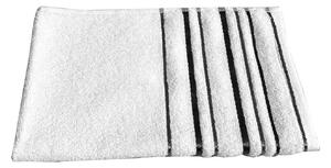 Měkoučký ručník ZARA s jemným proužkem. Velikost 40x60 cm. Barva ručníku je bílá
