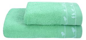 Set ručníku a osušky HELIX zelený