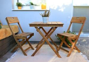 Zahradní set FILAX dřevěný Exteriér | Zahradní jídelní sestavy