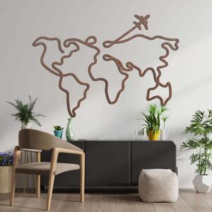 Dřevěná mapa na zeď | LOTAPO 4543 HDF0496