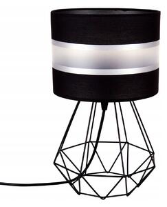 Stolní lampa ELEGANCE, 1x textilní stínítko (výběr ze 6 barev), (výběr ze 3 barev konstrukce), D