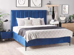 Manželská postel 180 cm SANAZA (modrá). 1027191