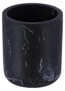Koupelnový pohár Everist Black Marble, černá, 250 ml
