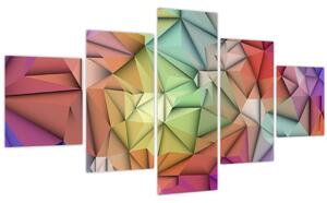 Obraz - Polygonální abstrakce (125x70 cm)