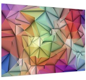 Obraz - Polygonální abstrakce (70x50 cm)