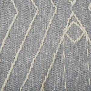 Bavlněný koberec 80 x 150 cm šedý/bílý KHENIFRA