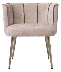 PTMD Collection Nell Beige jídelní židle Afrodita 3 béžové pruhy