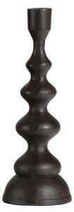 OnaDnes -20% Hoorns Černý kovový svícen Jimmie 28 cm
