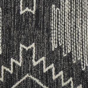 Bavlněný koberec 160 x 230 cm černý/bílý ARBAA