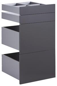 SADA ZÁSUVEK, antracitová, 45,3/83/46,8 cm Hom`in - Šatní skříně