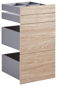 SADA ZÁSUVEK, barvy dubu, 45,3/83/46,8 cm Hom`in - Šatní skříně