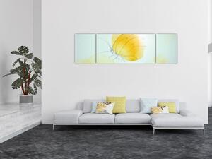 Obraz - Žlutý motýl (170x50 cm)