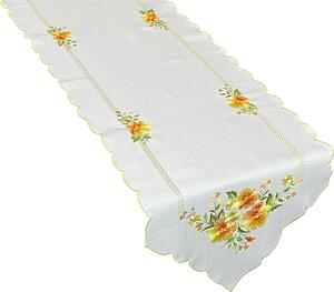 Vzorovaný ubrus - běhoun na stůl SPRING FLOWER 40x140 cm Mybesthome