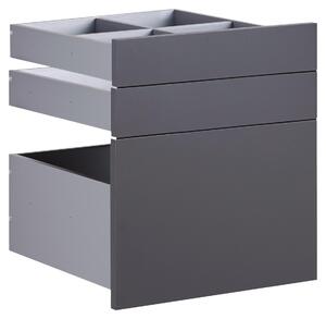 SADA ZÁSUVEK, antracitová, 45,3/50,3/46,8 cm Hom`in - Šatní skříně