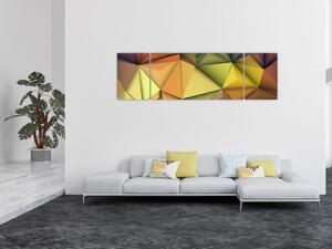 Obraz - Polygonální 3D abstrakce (170x50 cm)