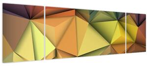 Obraz - Polygonální 3D abstrakce (170x50 cm)