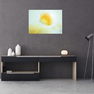 Obraz - Žlutý motýl (70x50 cm)