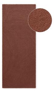 Ručně tkaný vlněný běhoun v cihlové barvě 80x200 cm Calmio – Hanse Home