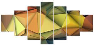 Obraz - Polygonální 3D abstrakce (210x100 cm)